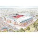 Liverpool FC Anfield Road Stadium Wall Art Print